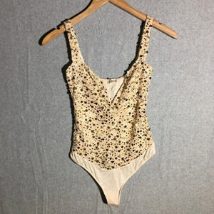 Womens NWOT Free People Bodysuit Taylor Swift Fearless Eras Tour Sparkly Party